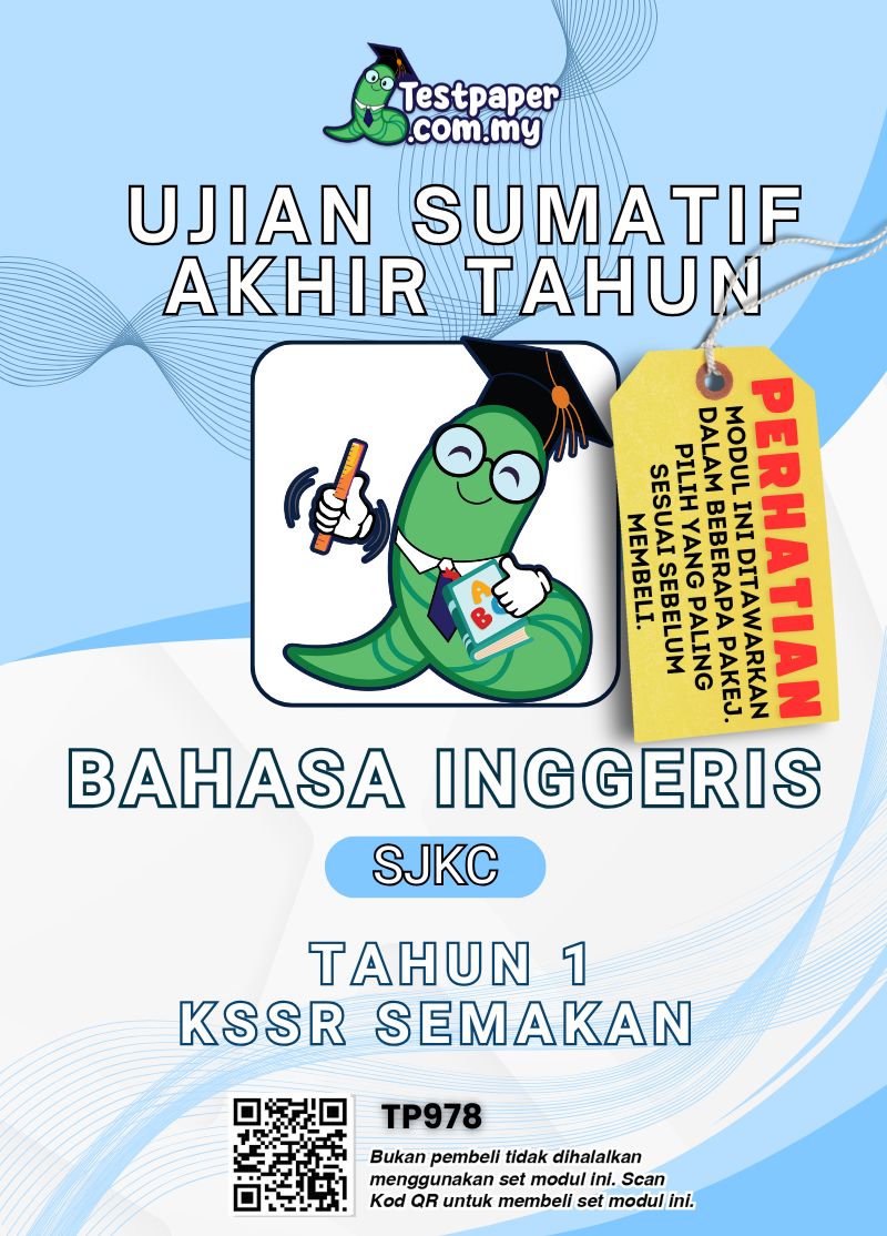 TP978 - Bahasa Inggeris Tahun 1 (SJKC) : Ujian Sumatif Akhir Tahun (USAT)