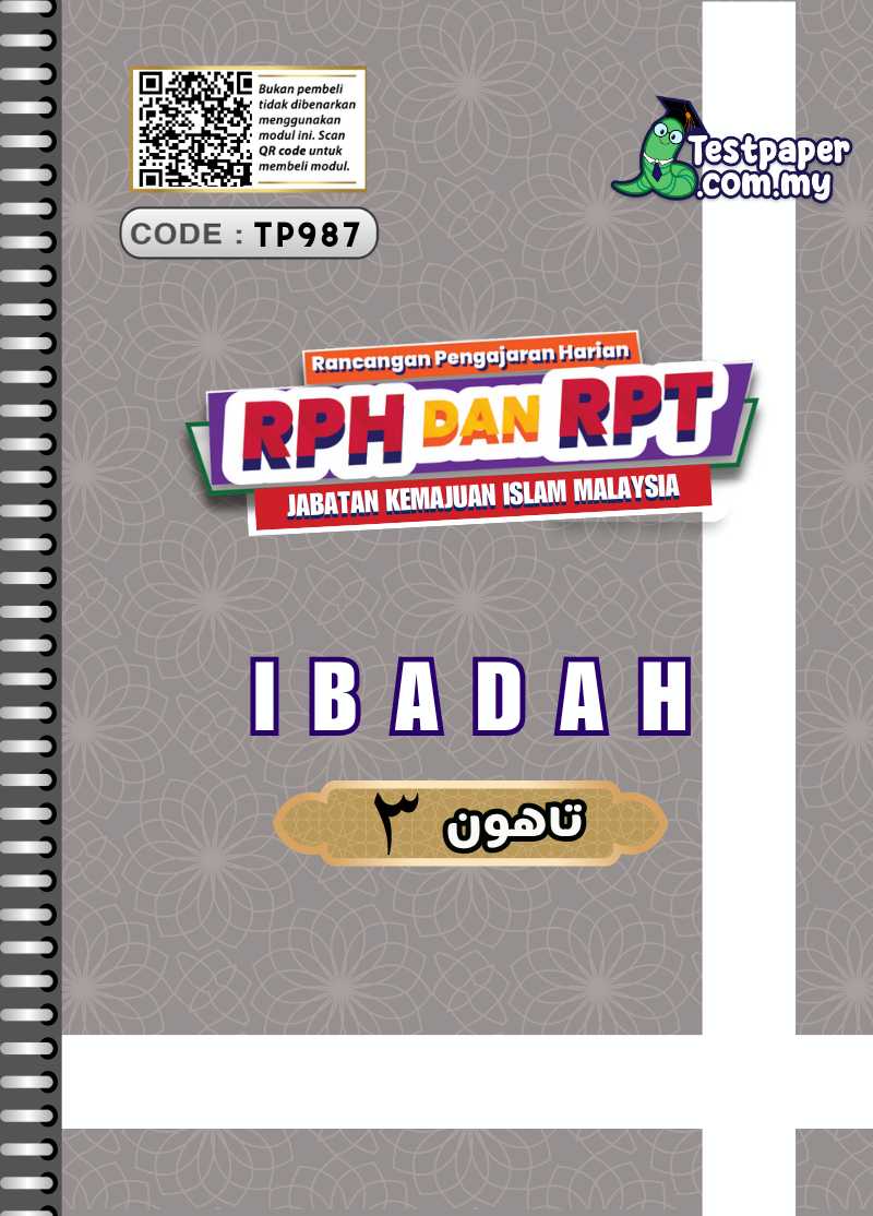TP987 - RPH RPT Tahun 3: Ibadah KAFA JAKIM