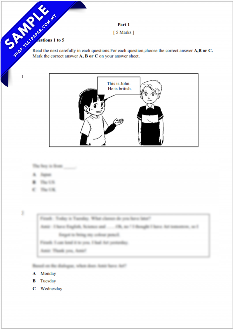 TP588 - Bahasa Inggeris (SJKC) Tahun 4 : Dinamik UPSA 2025