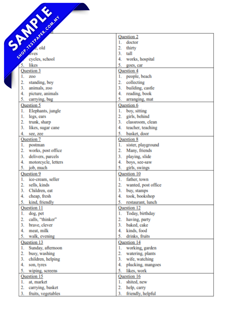 TP139 - English Year 1, Year 2, Year 3 : Optima Picture - Based ...