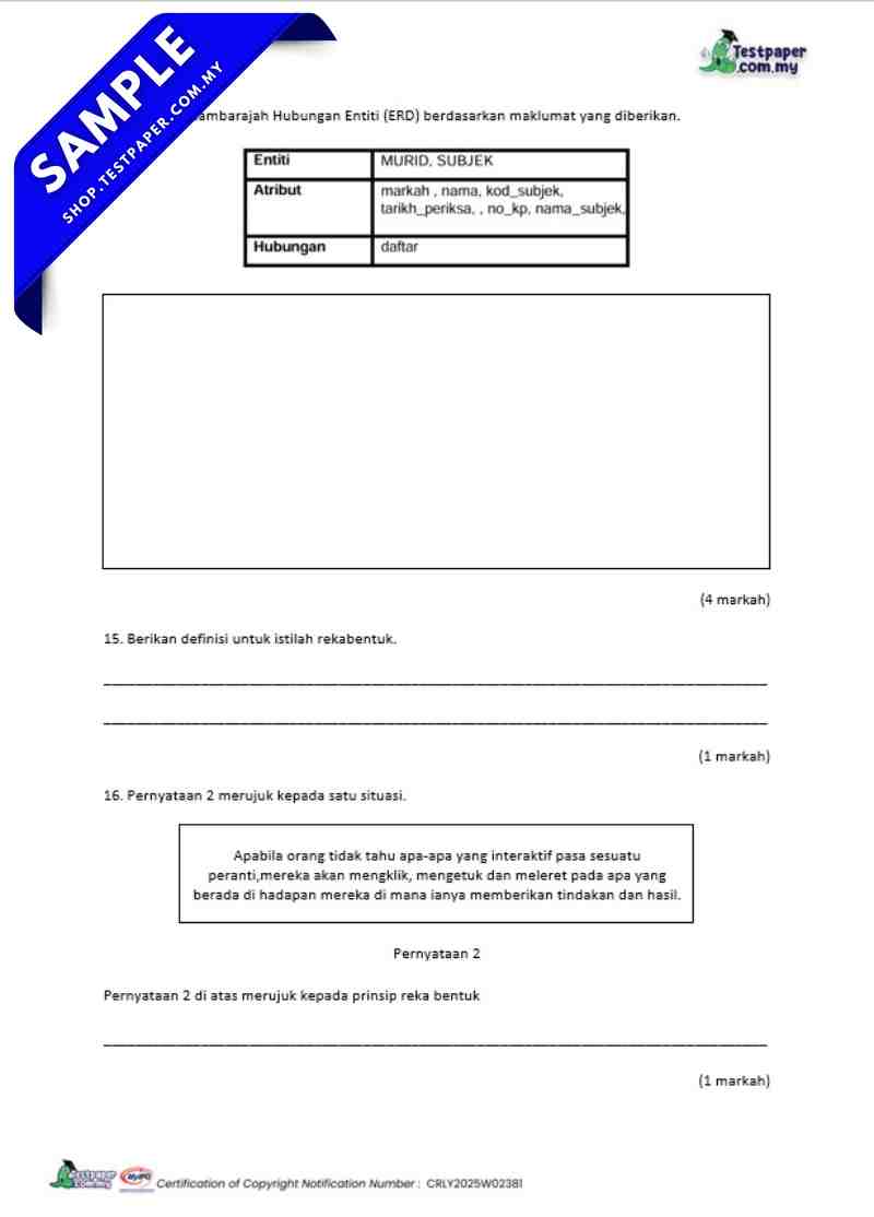 TESTPAPER.COM.MY